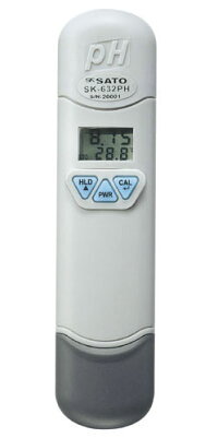 【楽天市場】ペーハー測定器pH計 pH測定器 水質測定器 土壌測定器 防水 自動温度補正 ポケットタイプpH計 SK-632PH 佐藤計量器