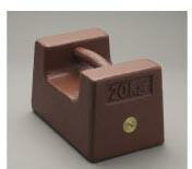 鋳鉄製 枕型分銅（M1級（2級）適合） 20kg　M1RF-20K 新光電子