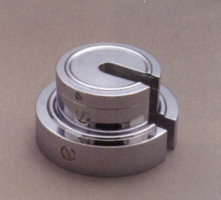 黄銅クロムメッキ 増おもり型分銅（F2級（1級）適合） 50g　F2SB-50G 新光電子