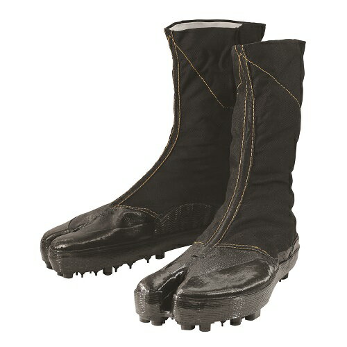 地下足袋／安全たび スパイク8枚（大馳） 2型（農作業靴） 黒 25.5cm 丸五
