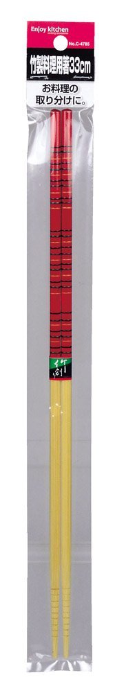 Rakuten - ENJOY KITCHEN 竹製料理用箸33cm C-4785 パール金属