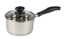 【最大7%OFFクーポン】レシェンテ 3層底ガラス蓋付片手鍋 14cm H-1048 パール金属