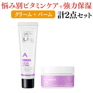 期間限定20％OFF！ 悩み別 ビタミンケア 強力保湿に特化したスキンケア2点セット SKIN&LAB 乾燥肌 ひび割れ肌 バームクリーム 敏感肌 毛穴ケア 韓国コスメ 韓国 肌荒れ 痒み 目元 口元 小じわ ハリ肌 乾燥肌 小じわ対策 ドクターズコスメ ヒアルロン酸