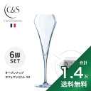 《1.4万円以上で送料無料》 シェフ ＆ ソムリエ エフェヴァセント 20 6脚セット Wine Glass Chef & Sommelier Effervescent ワイングラス スパークリングワイン用 シャンパン用