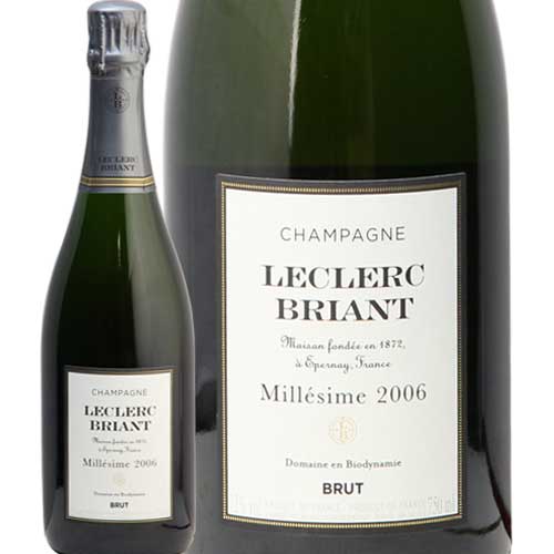 【2.2万円以上で送料無料】ルクレール ブリアン ブリュット ミレジメ 2006 Brut Millesime LECLERC BRIANT フランス シャンパーニュ シャンパン やや辛口 あす楽 即日出荷