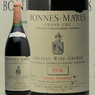 ボンヌ マール プリンセス ノウラ グラン クリュ 1976 メゾン グリヴレ 3L Bonnes Mares Grand Cru Princess Noura Maison Grivlet 赤ワイン ブルゴーニュ 特級畑 古酒 ビックボトル ダブルマグナム フィラディス