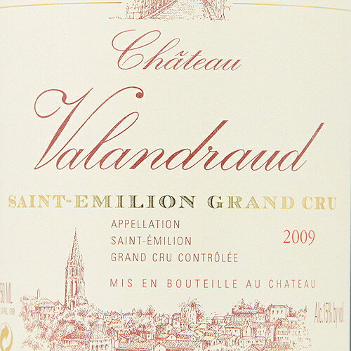シャトー ヴァランドロー 2009 Chateau Valandraud 赤ワイン フランス ボルドー 《2.2万円以上で送料無料※例外地域あり》 co2s-10009552 ココス ワイン アンド ウイスキー サンプル画像2