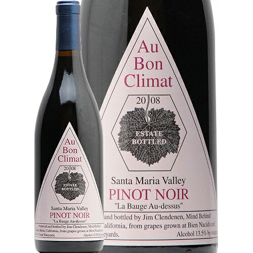 【2.2万円以上で送料無料】オー ボン クリマ ピノ ノワール ラ ヴォージュ オー デュセス 2008 Au Bon Climat Pinot Noir La Bauge Au Dessus 赤ワイン アメリカ カリフォルニア サンタ マリア ヴァレー 熟成のサムネイル