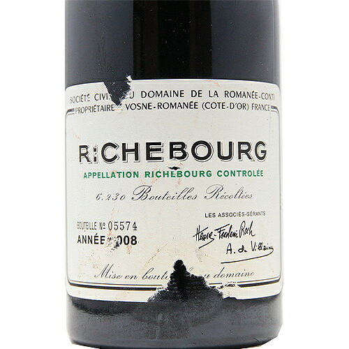 リシュブール グラン クリュ 2008 D.R.C. Richebourg Grand Cru Domaine de la Romanee Conti 赤ワイン フランス ブルゴーニュ ヴォーヌ ロマネ《2.2万円以上で送料無料※例外地域あり》 co2s-10010655 ココス ワイン アンド ウイスキー サンプル画像2