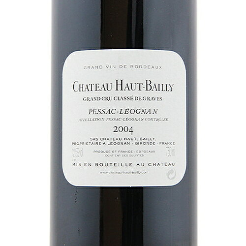 シャトー オー バイィ 2004 Chateau Haut Bailly 赤ワイン フランス ボルドー《2.2万円以上で送料無料※例外地域あり》 co2s-10011730 ココス ワイン アンド ウイスキー サンプル画像3