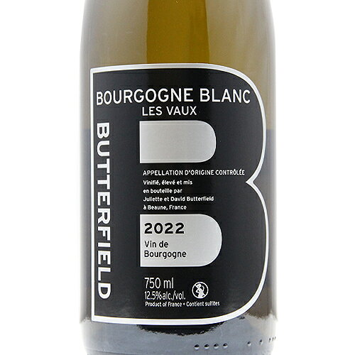 《2.2万円以上で送料無料》 ブルゴーニュ ブラン レ ヴォー 2022 バターフィールド Bourgogne Blanc Les Vaux Butterfield 白ワイン フランス ブルゴーニュ co2s-10013733 ココス ワイン アンド ウイスキー サンプル画像2