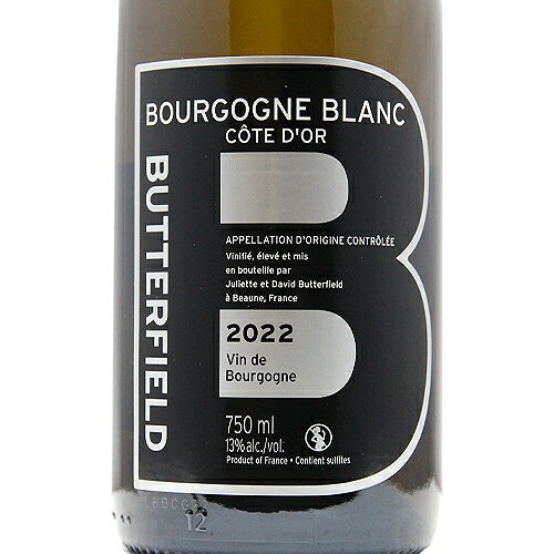 《2.2万円以上で送料無料》 ブルゴーニュ コート ドール ブラン 2022 バターフィールド Bourgogne Cote d’Or Blanc Butterfield 白ワイン フランス ブルゴーニュ co2s-10013730 ココス ワイン アンド ウイスキー サンプル画像2