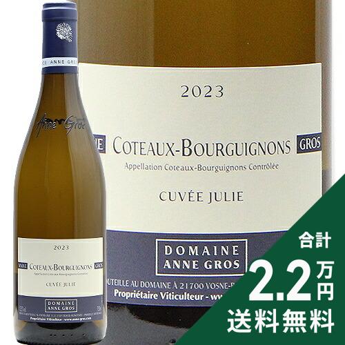 《2.2万円以上で送料無料》 コトー ブルギニヨン ブラン キュヴェ ジュリー 2023 アンヌ グロ Coteaux Bourguignons Blanc Cuvee julie Anne Gros 白ワイン フランス ブルゴーニュ