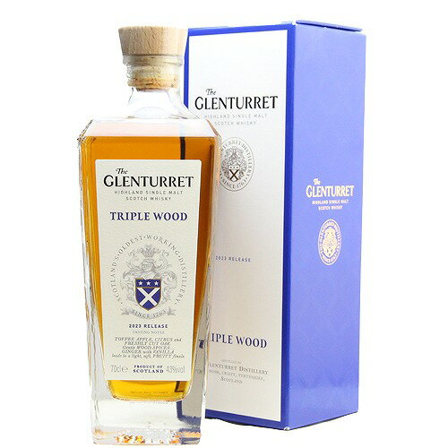 ザ グレンタレット トリプルウッド 2023リリース 700ml 43.0% ザ・グレンタレット蒸溜所 The GLENTURRET Triple Wood 2023 release ハイランドモルト 正規品 シングルモルト スコッチ ウイスキー