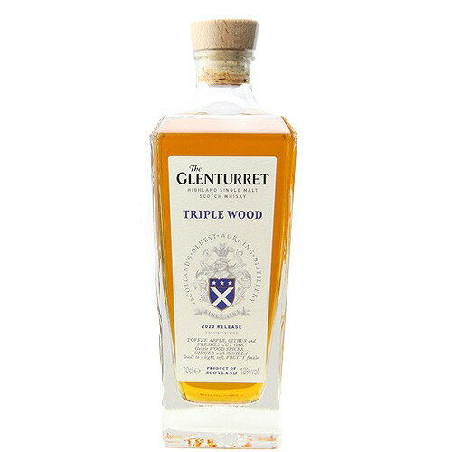 ザ グレンタレット トリプルウッド 2023リリース 700ml 43.0% ザ・グレンタレット蒸溜所 The GLENTURRET Triple Wood 2023 release ハイランドモルト 正規品 シングルモルト スコッチ ウイスキー