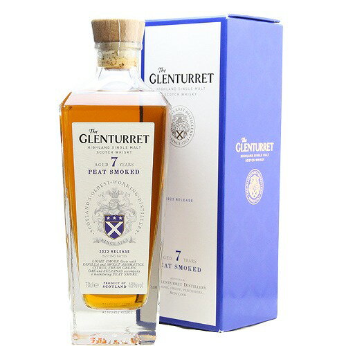 グレンタレット ピートスモークド 2023リリース 7年 700ml 46.0% ザ・グレンタレット蒸溜所 The GLENTURRET Aged 7 years Peat Smoked 2023 release ハイランドモルト 正規品 シングルモルト スコッチ ウイスキー