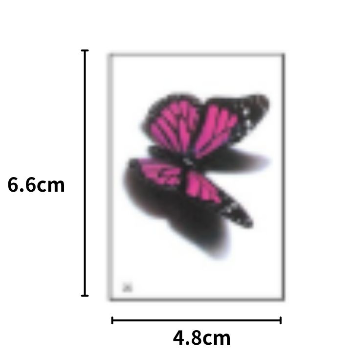 coa.のタトゥーシール 25枚セット 特殊メイク タトゥーメイク 花 フラワー 蝶々 バタフライ メイク 顔 フェイス 体 ボディ シール 大人 子供 可愛い イベント ステージ｜アングル2