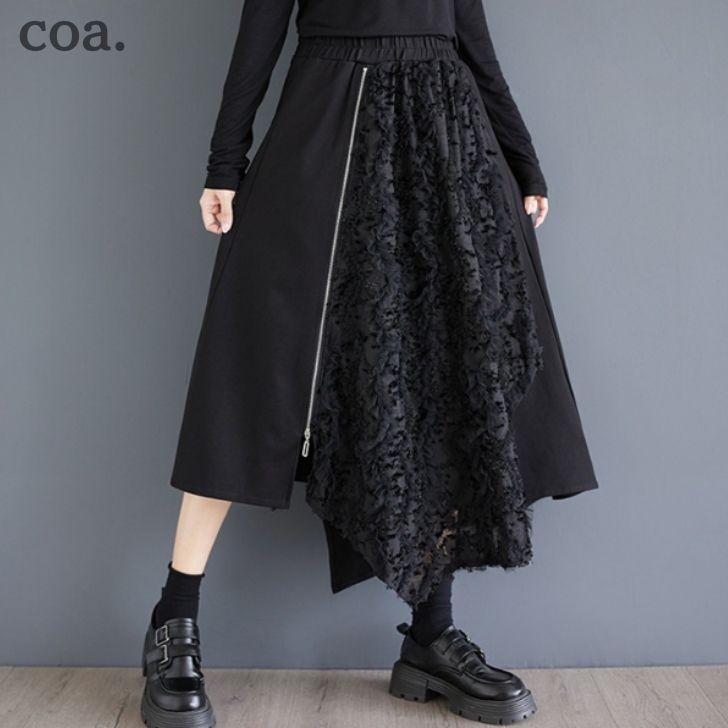 乐天商城 - スカート ウエストゴム レディース ボトムス Aライン ミモレ丈 ロングスカート フレアスカート 体型カバー ゆったり エレガント 大人 おしゃれ カジュアル かわいい デート シンプル