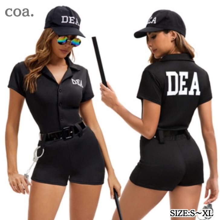 ハロウィン コスプレ ポリス 警官 警察 制服 イベント ステージ パーティー Halloween 仮装 衣装 コスチューム 大人 女性 可愛い レディース セクシー