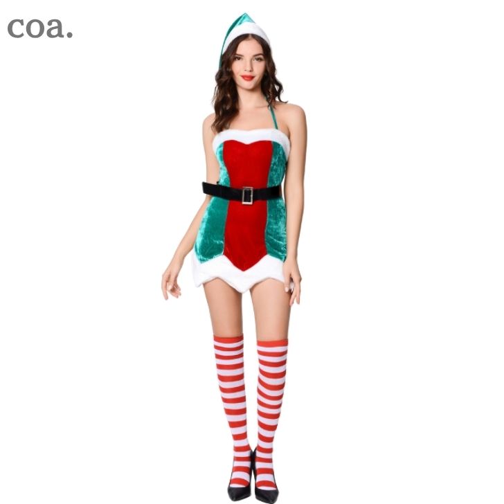 サンタ コスチューム クリスマス サンタクロース Xmas コスプレ パーティー イベント 衣装 仮装 ワンピ..