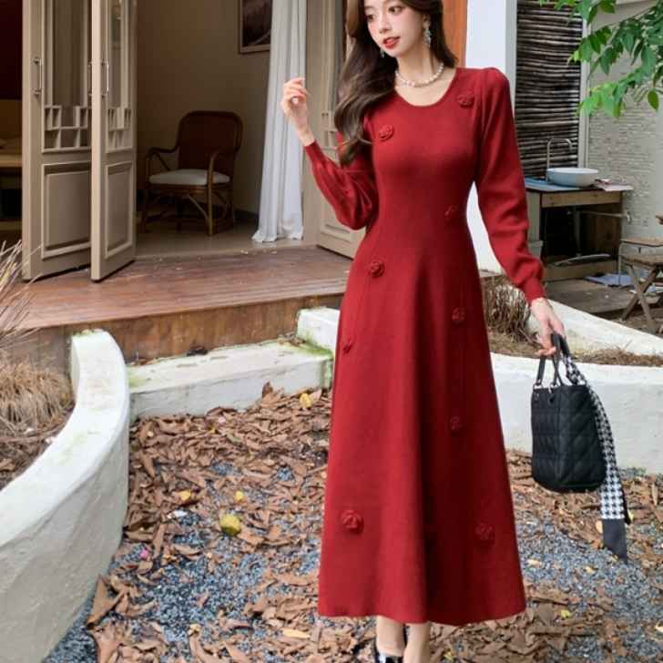 ニットワンピース レディース ロング丈 ミモレ丈 シンプル セクシー カジュアル エレガント デート 奇麗め 上品 お洒落 二次会 結婚式 お呼ばれ 女子会