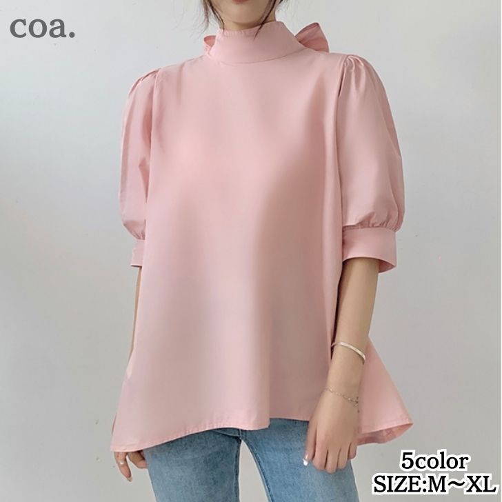 トップスシャツブラウス半袖五分袖リ...