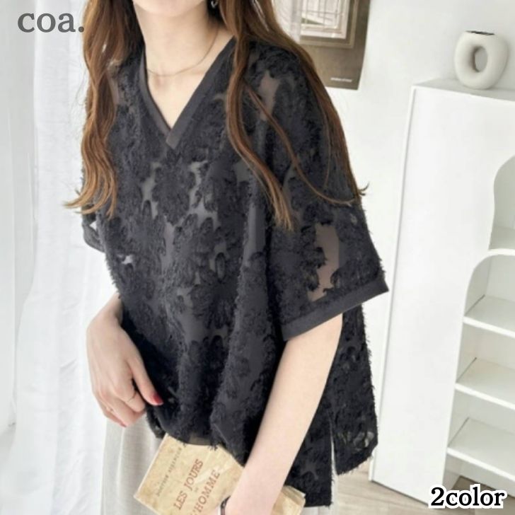 シャツTシャツブラウスシフォンシア...