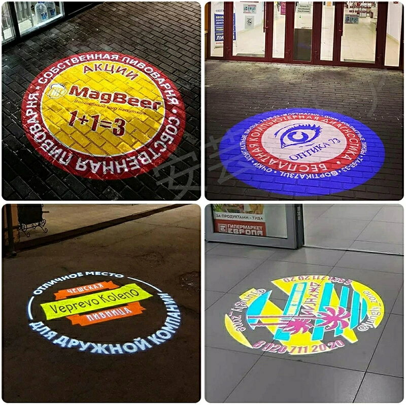 コアリンクのSALE！【2026新登場】【1年保証】ロゴ投影 ロゴプロジェクター ロゴライト 照明 壁や地面に店舗ロゴ投影 什器 リモコン付き 看板 広告 集客 来客数UP イメージUP 売上UP 光る｜アングル3