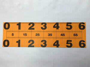 魚 メジャー シート テント地で丈夫。 コンパクト! 釣り 600mm×200mm オレンジ×黒 ワイドメジャー