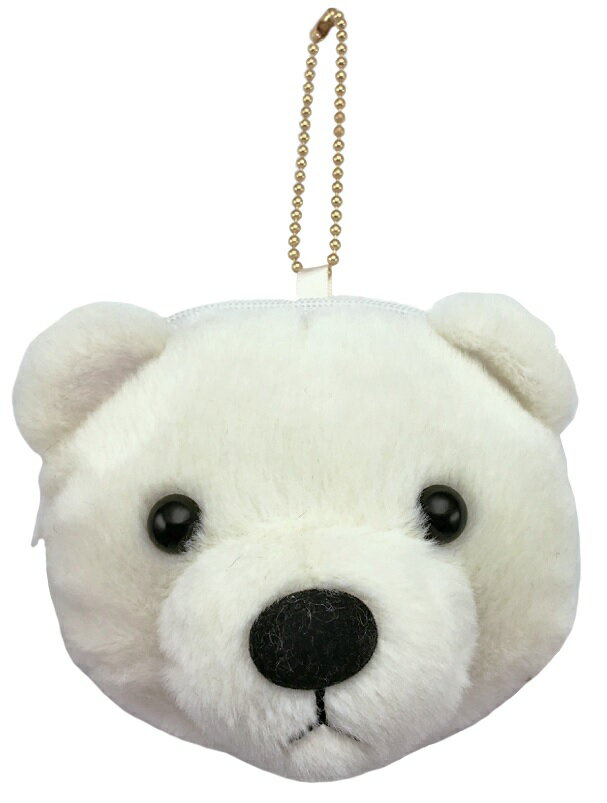 シロクマ　コインポーチ　小銭入れ　小物入れ　ぬいぐるみ　もふもふ　ぬい撮り　プチギフト