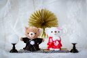 COBECOBEウェディング 和装 Mセット くま ぬいぐるみ ペア ウェルカムドール 結婚式 和装婚 和装 ウェディングフォト 前撮り ブライダル リングガ...