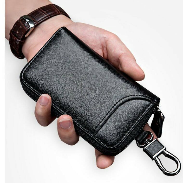 Rakuten - キーケース PUレザー 6連 スマートキー対応 カード収納 カラビナ付き メンズ コンパクト ブラック ブラウン 多機能 送料無料 39ショップ