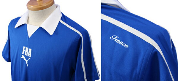 PUMA FRANCE衿付フットボールTシャツプーマメンズサッカージャージ[ネコポス可]
