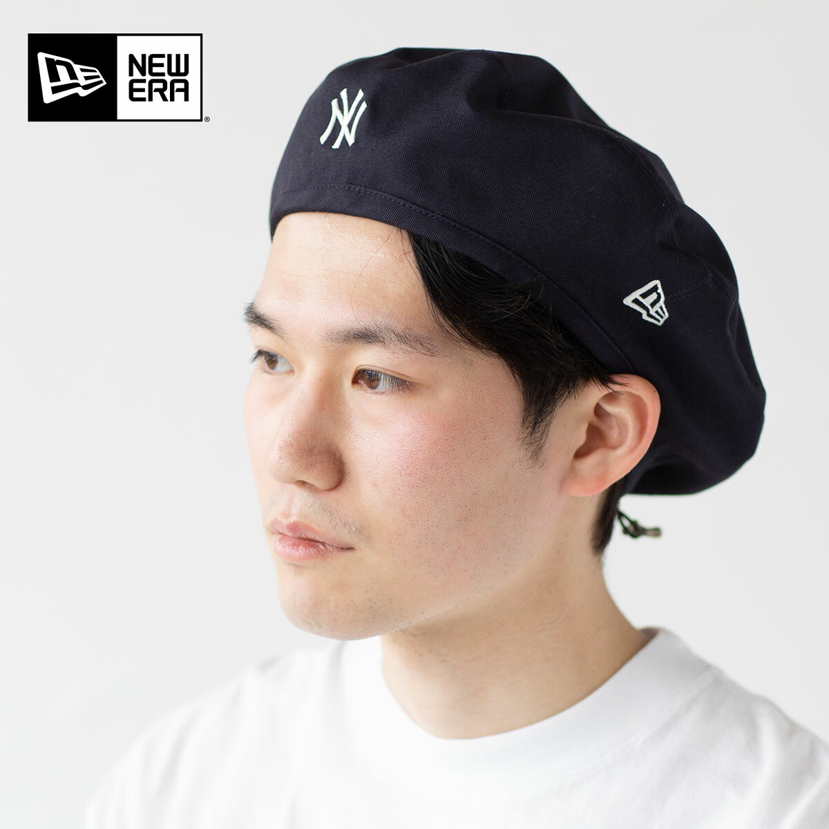 ニューエラ ベレー ニューヨーク・ヤンキース ミニロゴ ネイビー NEW ERA 14109621 帽子 メンズ レディース [クロネコゆうパケット可] 1