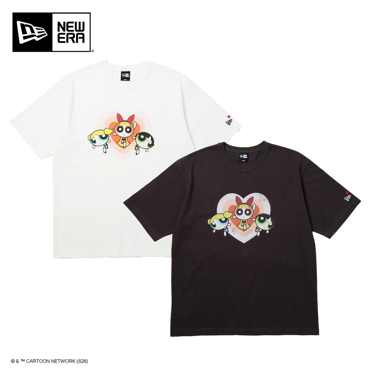 Rakuten - ニューエラ NEW ERA 半袖 ウォッシュド コットン Tシャツ パワーパフ ガールズ レディース メンズ [ネコポス配送]