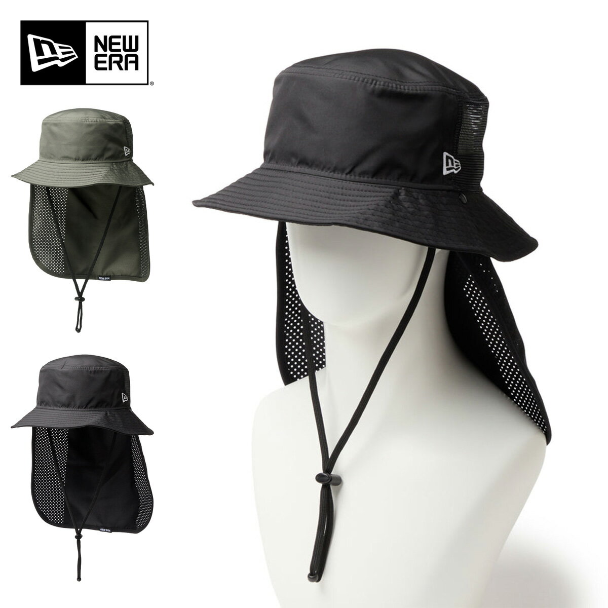 Rakuten - ニューエラ アドベンチャーライト サンシェード NEW ERA レディース メンズ 帽子 UVカット サファリハット