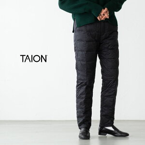 タイオン ベーシック テーパード ダウンパンツ TAION-131TD メンズ レディース パッカブル 収納袋付き 防寒パンツ