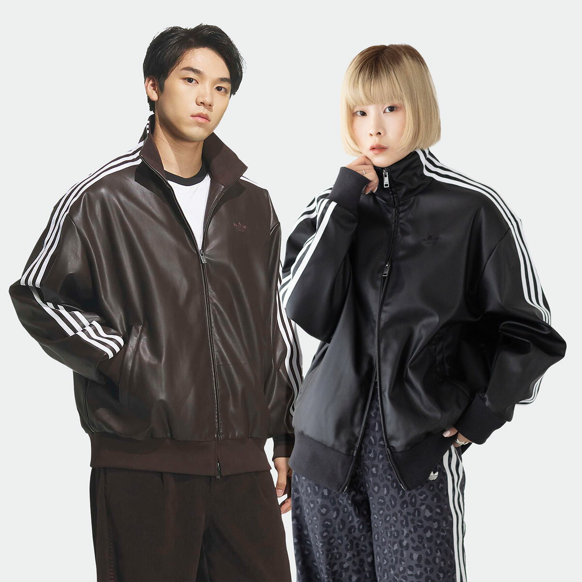 adidas originals アディダス　レザージャケット　L 男　女　　黒 楽天市場】レザージャケット レディース（ブランドアディダス