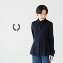 フレッドペリー FRED PERRY ウーブン メッシュ シャツ G8143 レディース 長袖(4)