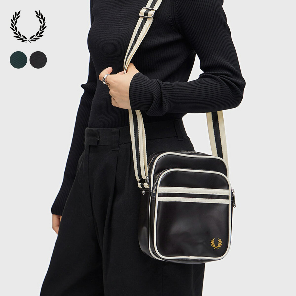 Rakuten - フレッドペリー FRED PERRY クラシック サイド バッグ L8258 メンズ レディース ショルダーバッグ
