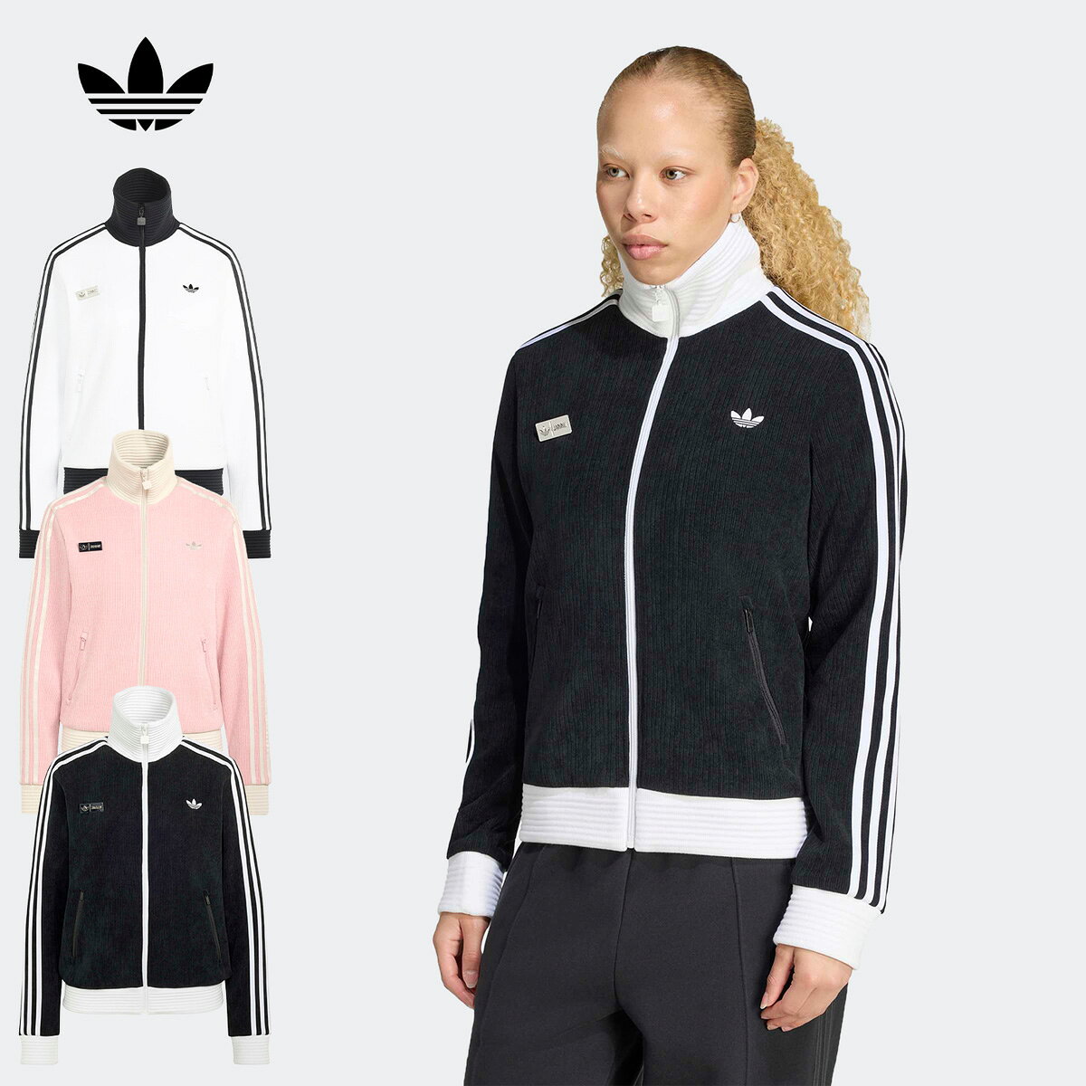 アディダス JENNIE ファン OG トラックトップ ジャージ adidas Originals BLACKPINK ジェニー CC800 レディース リブニット トラックジャケット