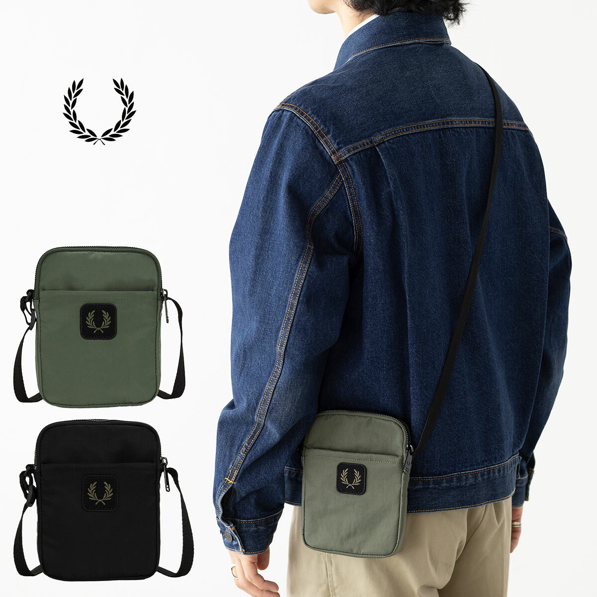 楽天市場】fred perry フレッドペリー サコッシュ ショルダーバッグの通販