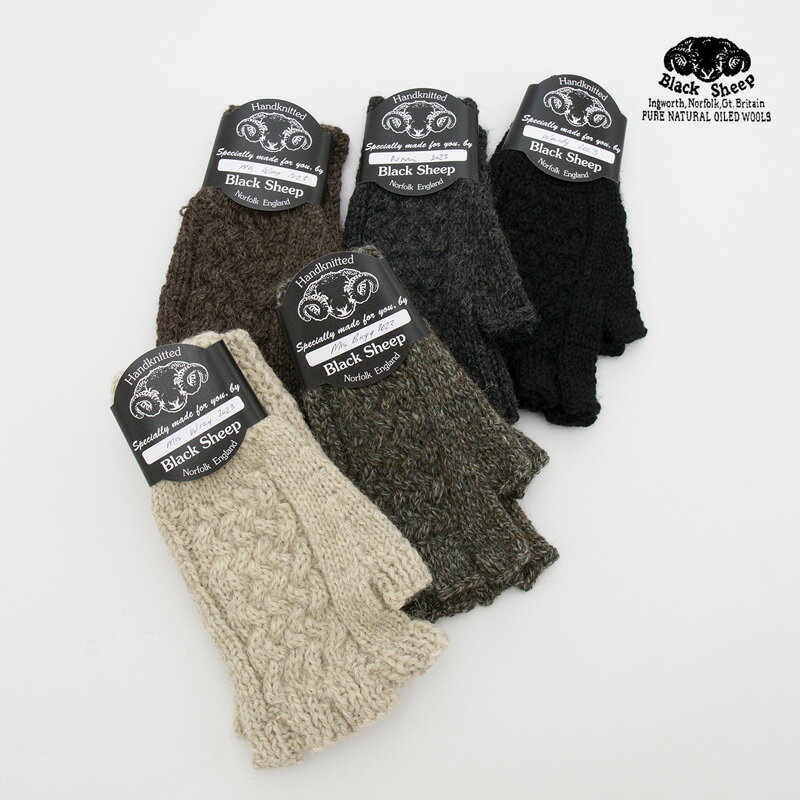 ブラックシープ 手袋 フィンガーレス グローブ メンズ レディース グローブ 英国製 [ネコポス可/3点まで]