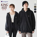 チャンピオン ベーシック ジップ スウェット パーカー C3-Q103L 【キングサイズ/3L/4L/5L】