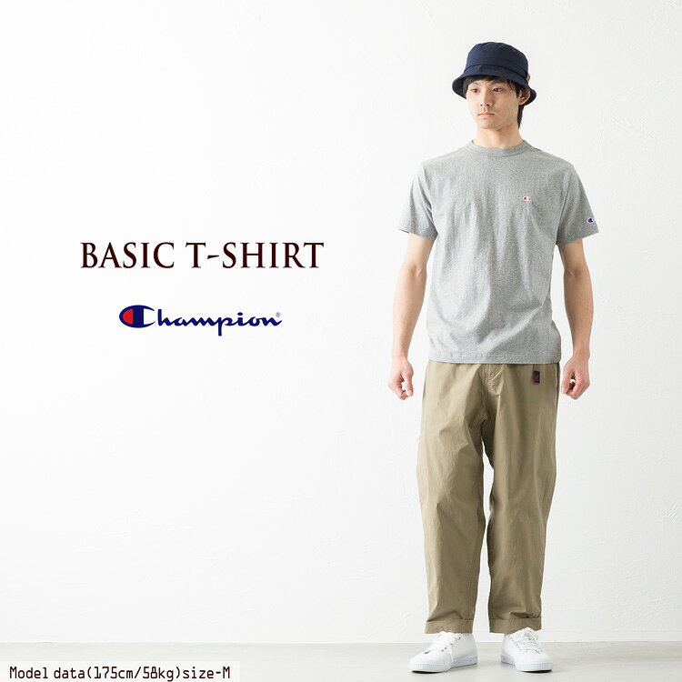 【10%OFF】チャンピオン ベーシック Tシャツ C3-P300 [ネコポス配送] ワンポイント