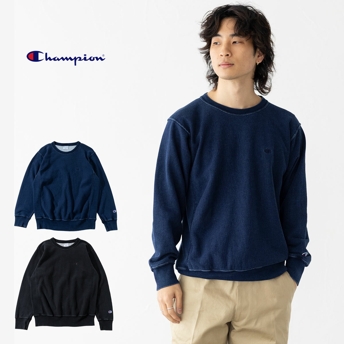 チャンピオン Ccampion リバースウィーブ クルーネック スウェットシャツ トレーナー C3-C020 メンズ レディース
