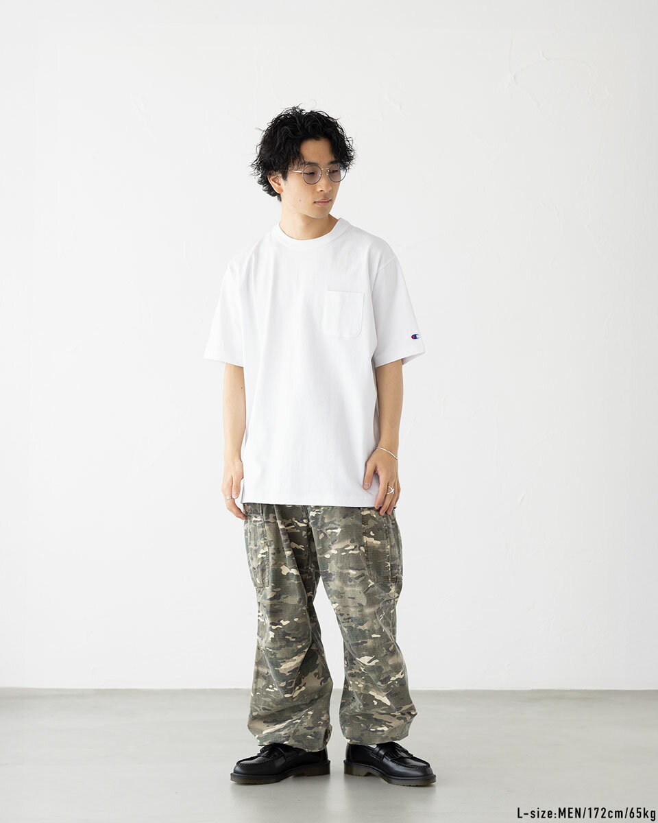 チャンピオン T1011 ポケット Tシャツ Champion 25SS MADE IN USA ティーテンイレ...