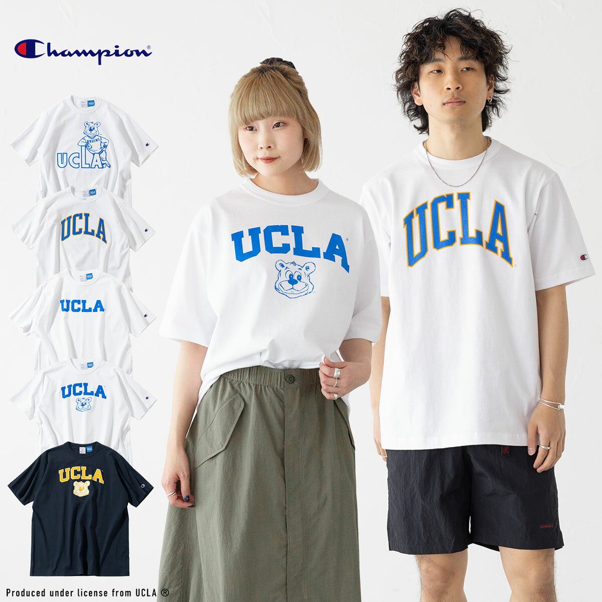 Rakuten - チャンピオン T1011 UCLA 大学公認 Tシャツ Champion C5-D301/C5-B305 メンズ カレッジプリント アメリカ製 半袖 [ネコポス配送]
