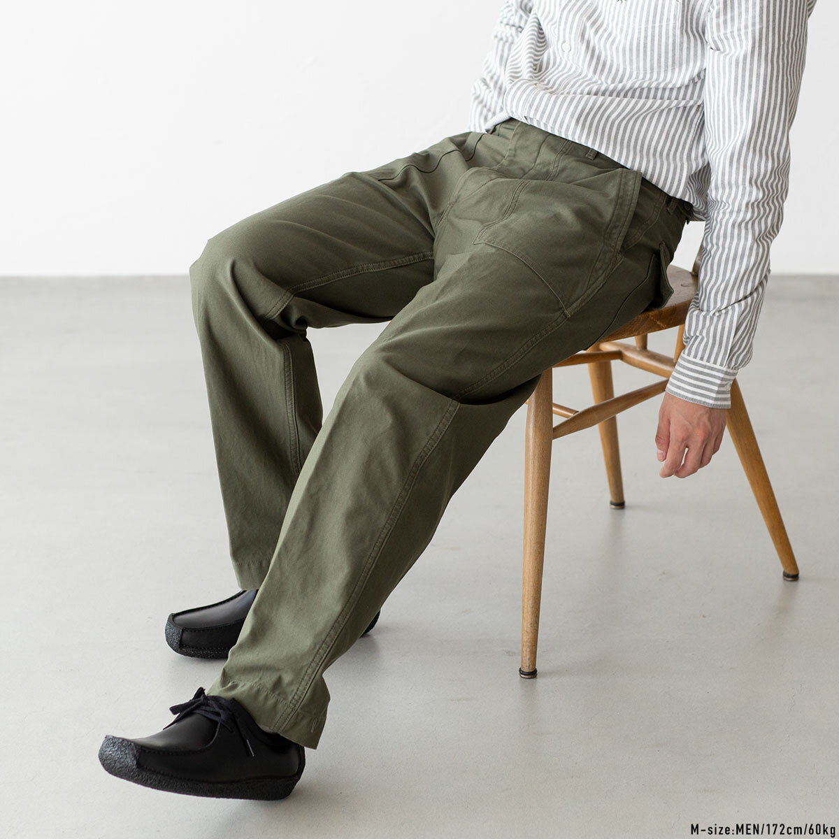 D.C.WHITE ディーシーホワイト ファティーグパンツ シープ レギュラー D233852 日本製 ベイカーパンツ メンズ