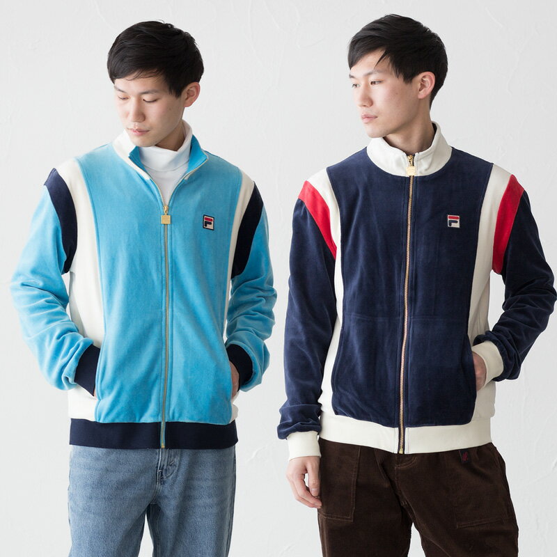 フィラ US企画 フロイド ベロア ジャケット FILA Floyd Velour Jacket F22MH027 メンズ ジャージ トラックジャケット